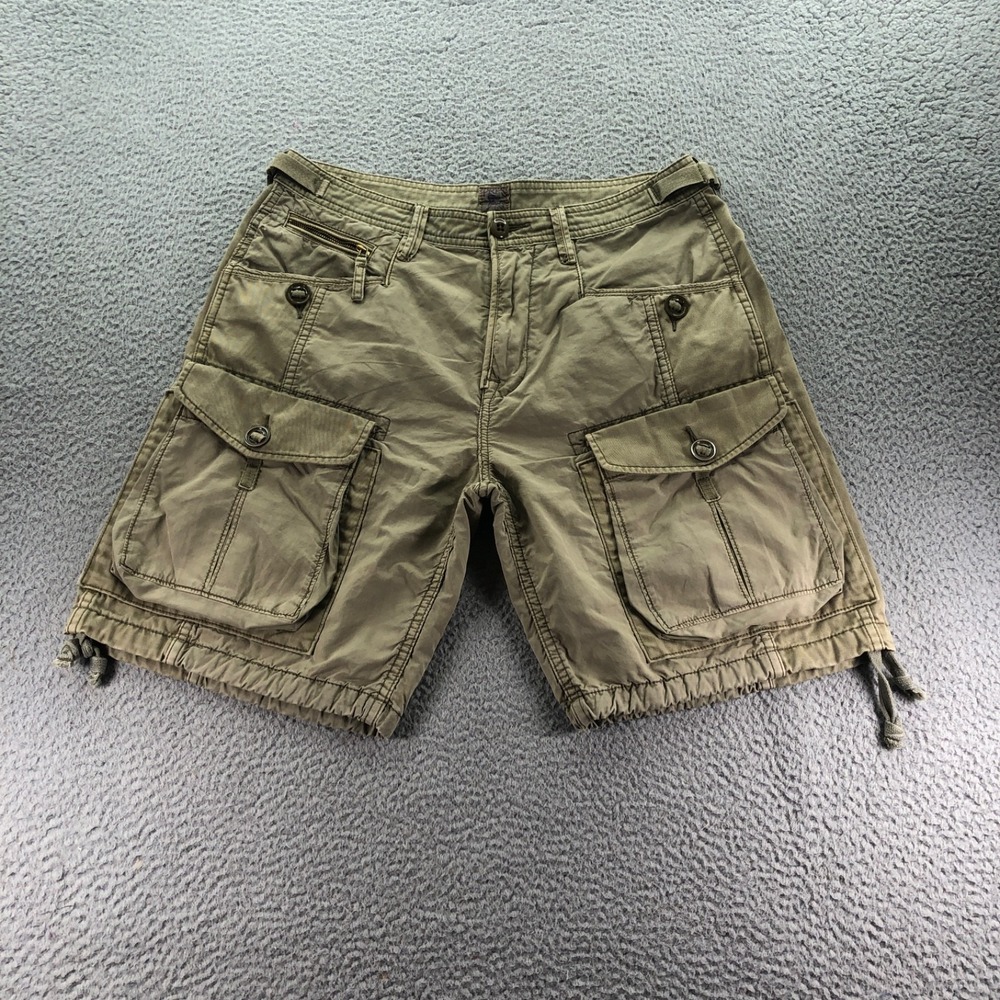 Prps Shorts Mens 32 Khaki Cargo Paratrooper Military Safari Fatigues Army Straps